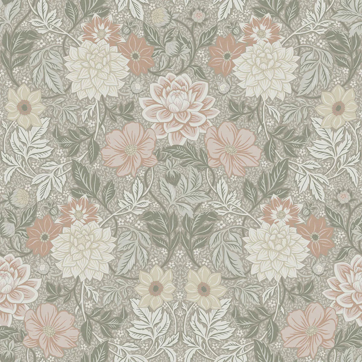 Dahlia Garden Grand Mural Wallpaper - Borastapeter