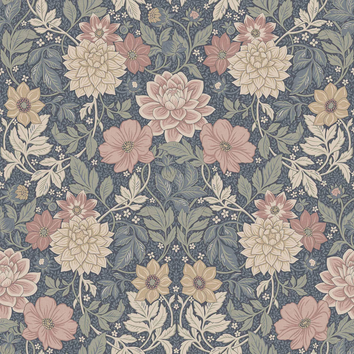 Dahlia Garden Grand Mural Wallpaper - Borastapeter