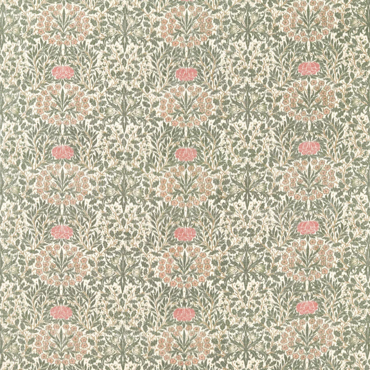 Daisy & Oak Warp Print Fabric - Morris & Co