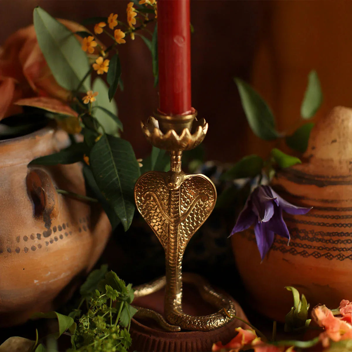 Dakota Snake Candle Holder - Doing Goods