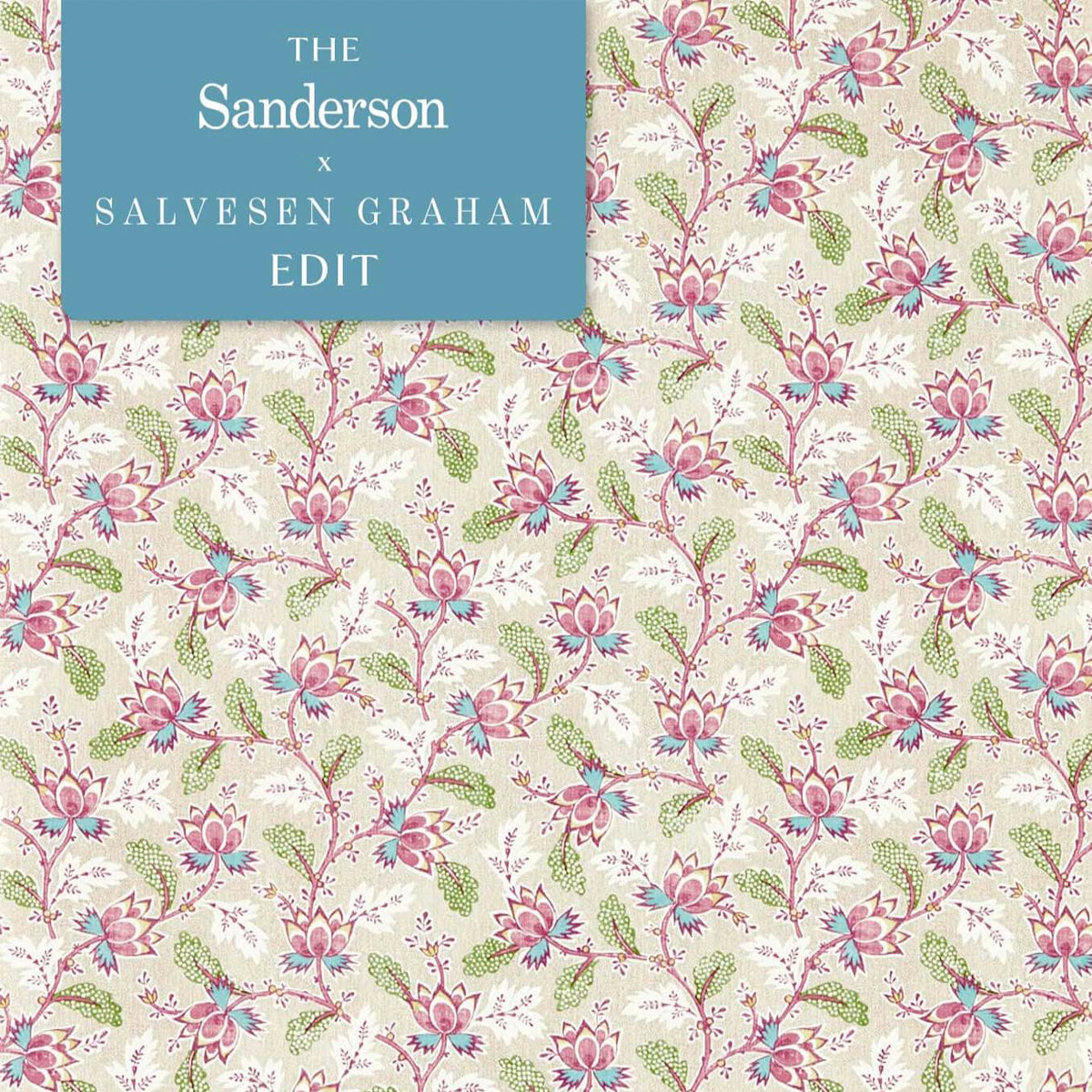 Sanderson X Salvesen Graham &#39;Dallimore - Wild Rose&#39; Wallpaper