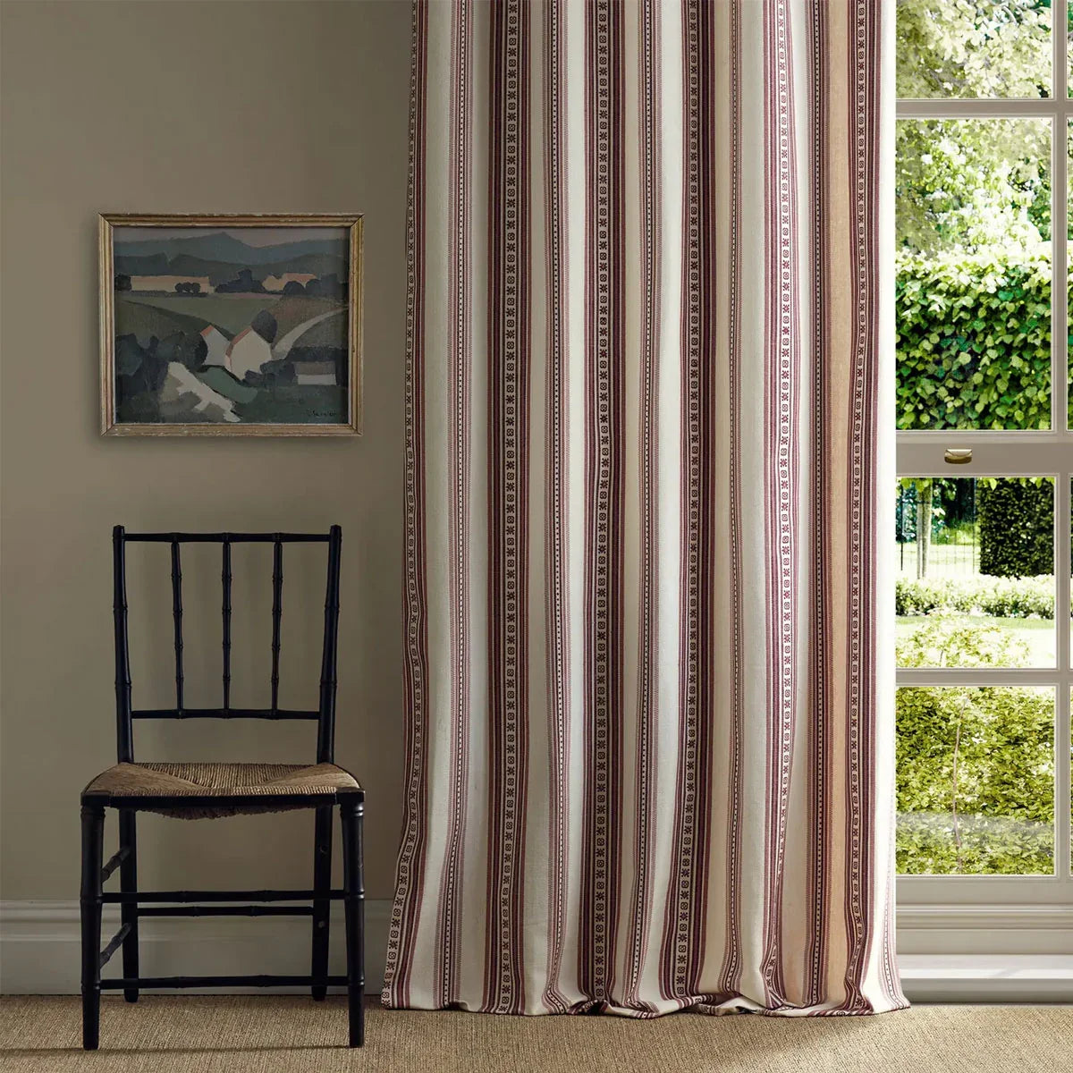 Dallington Stripe Fabric - Morris & Co