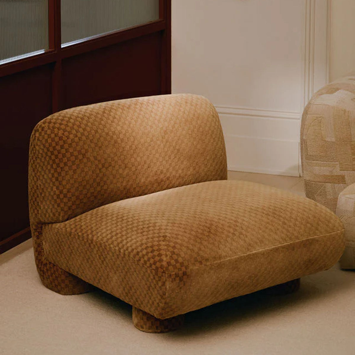 Damask Checks Fabric - JORO