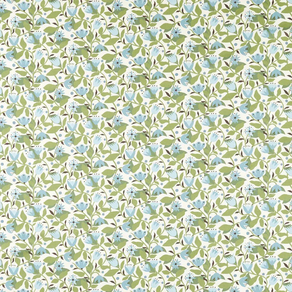 Dancing Daisies Print Fabric - Scion