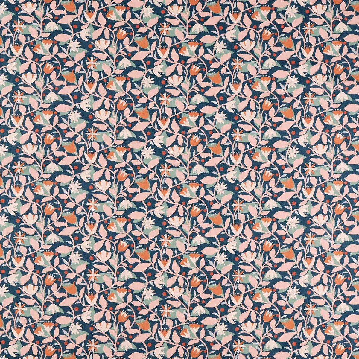 Dancing Daisies Print Fabric - Scion
