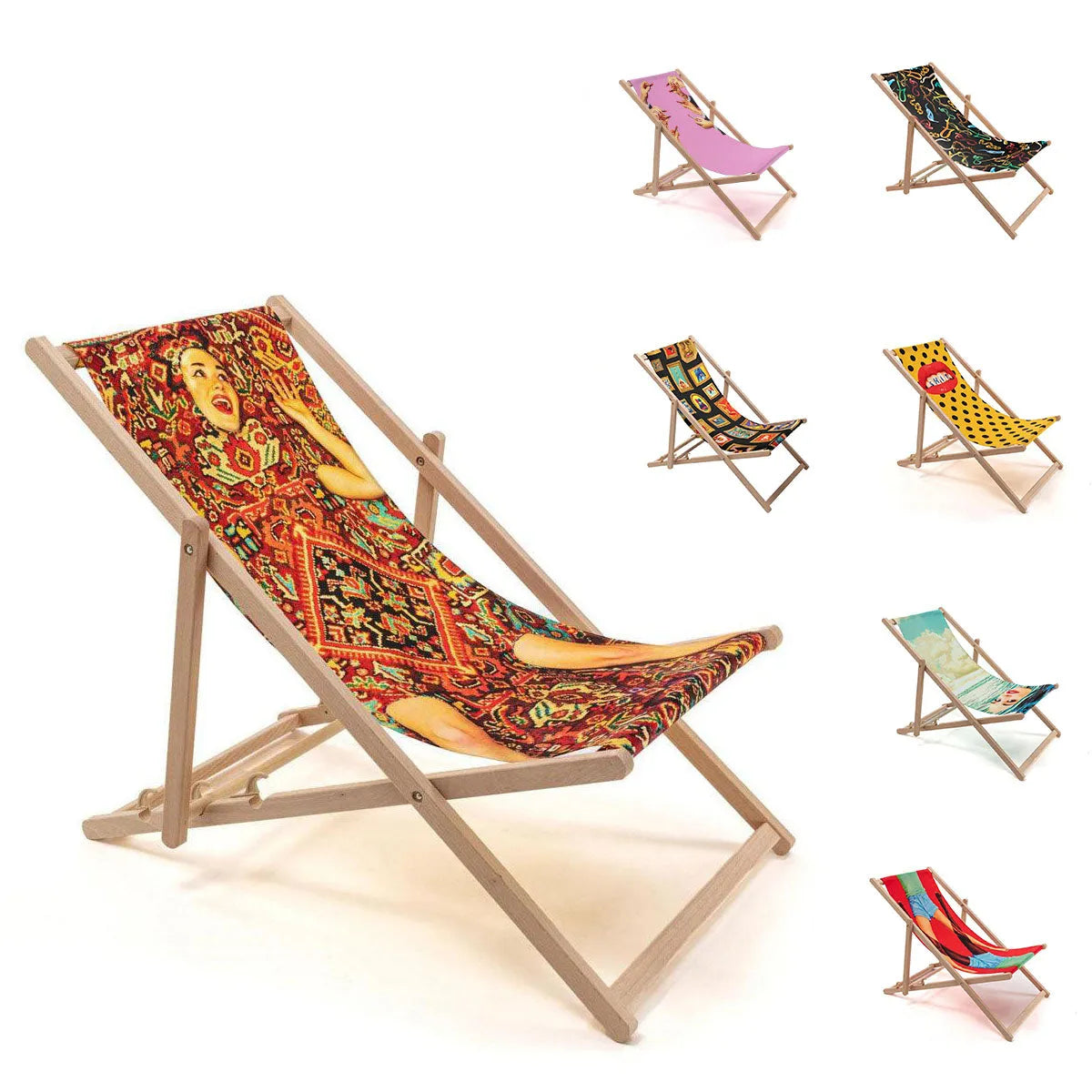 Seletti X Toiletpaper  Deck Chair