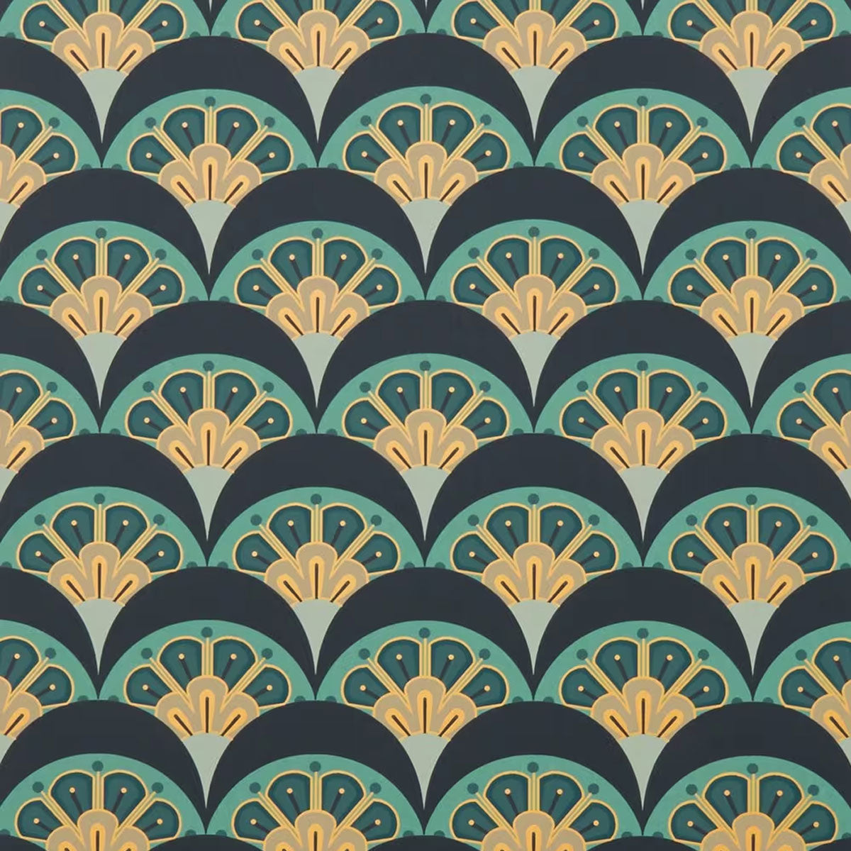 Deco Scallop Wallpaper - Liberty