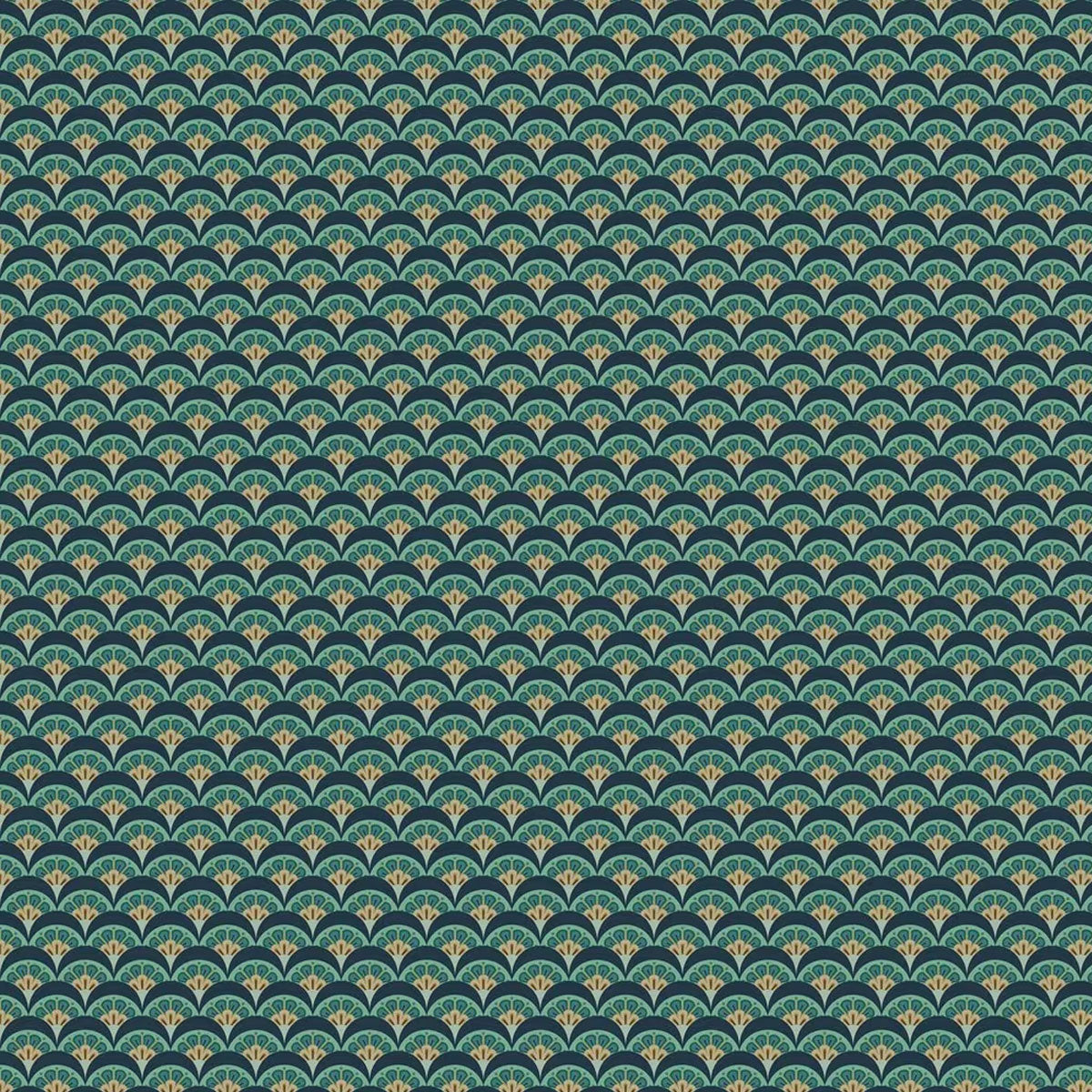 Deco Scallop Wallpaper - Liberty