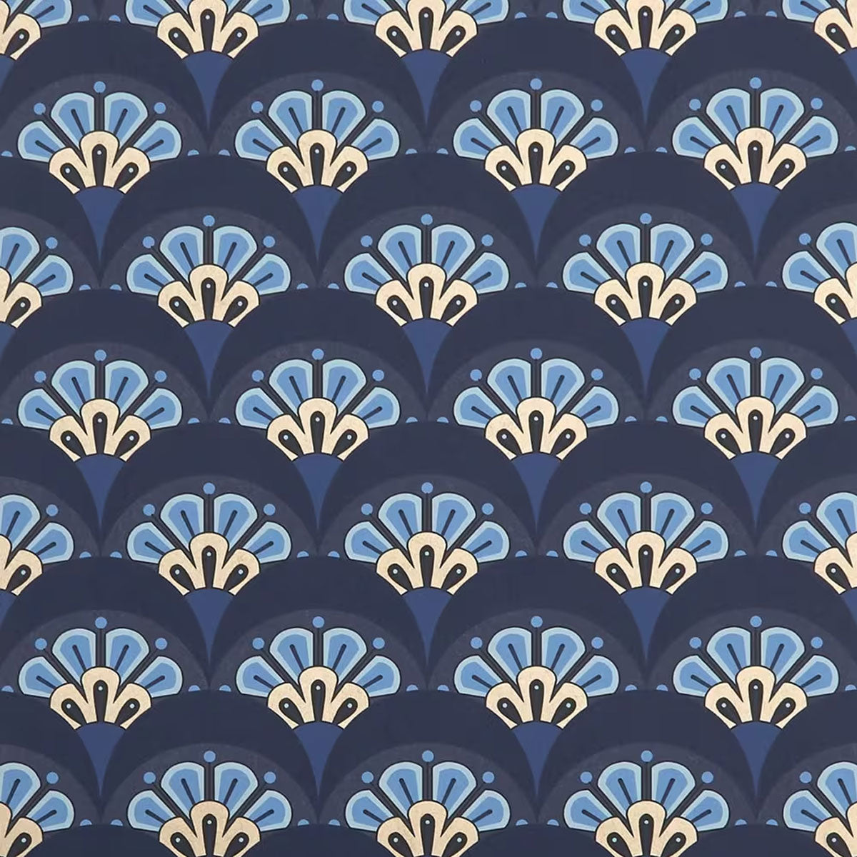Deco Scallop Wallpaper - Liberty