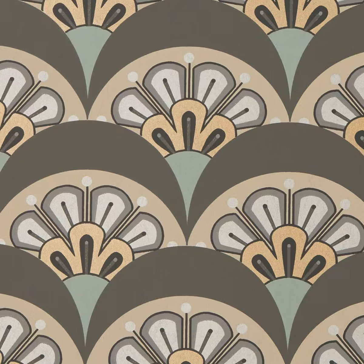 Deco Scallop Wallpaper - Liberty
