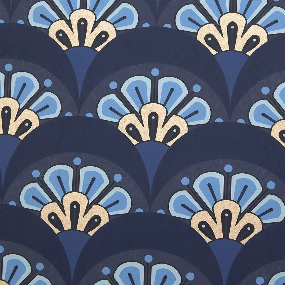 Deco Scallop Wallpaper - Liberty