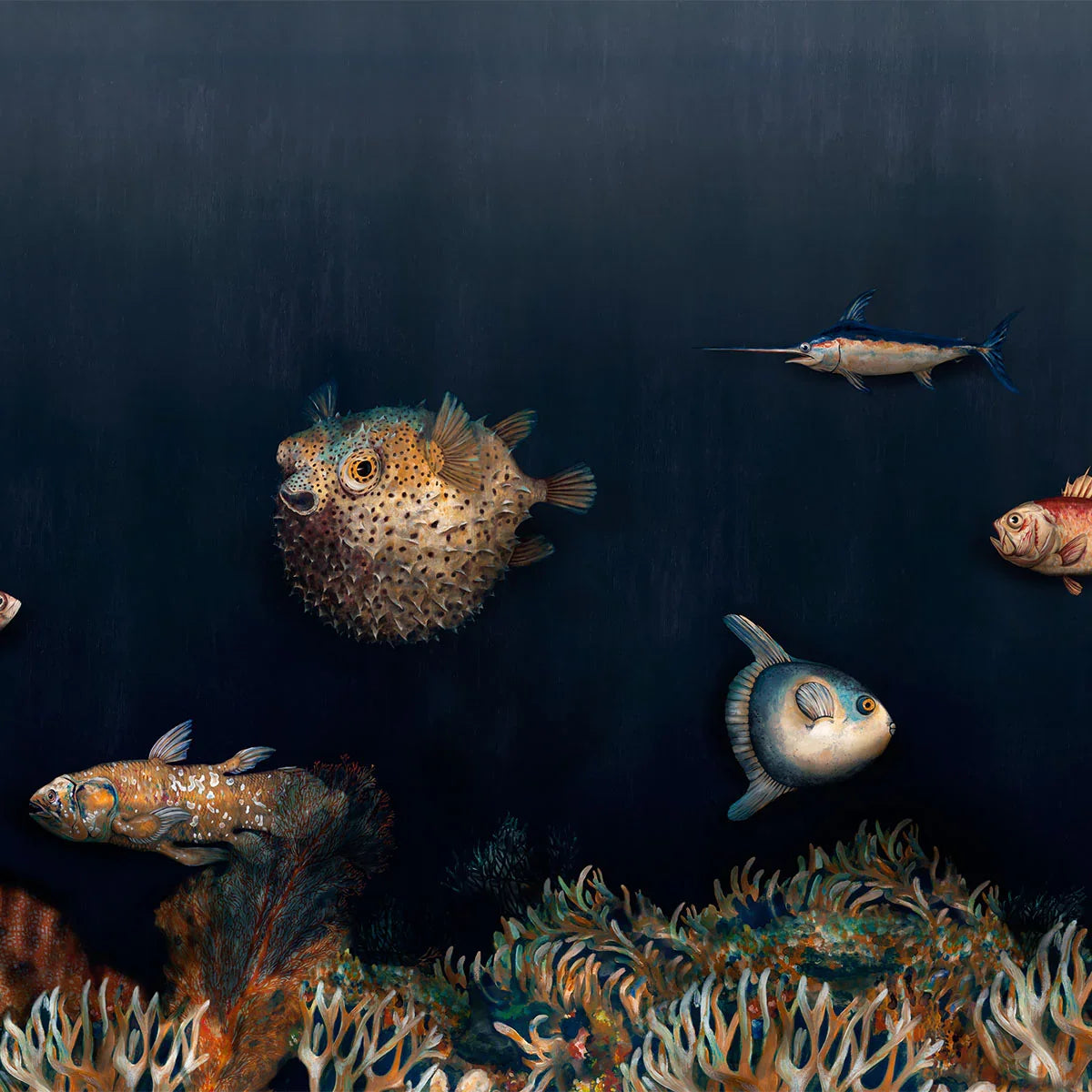Deep Ocean Mural Wallpaper - Coordonne