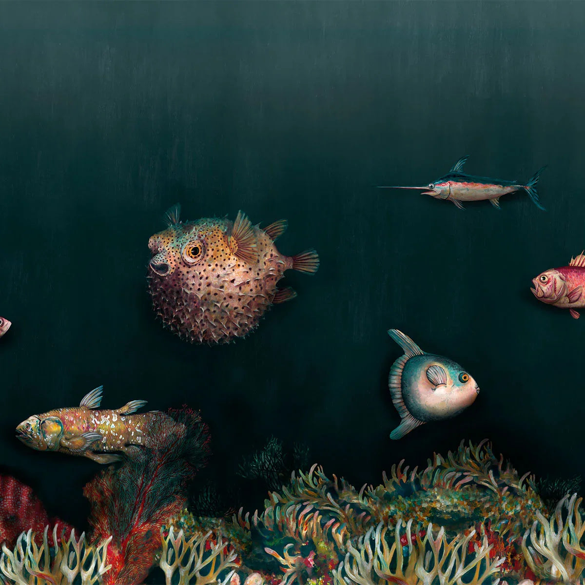 Deep Ocean Mural Wallpaper - Coordonne