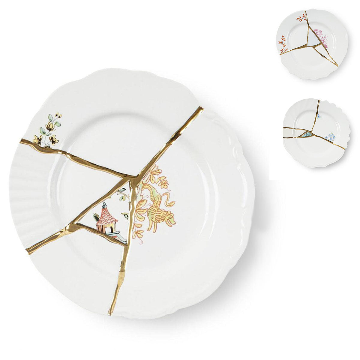 Kintsugi Dessert Plate - Seletti