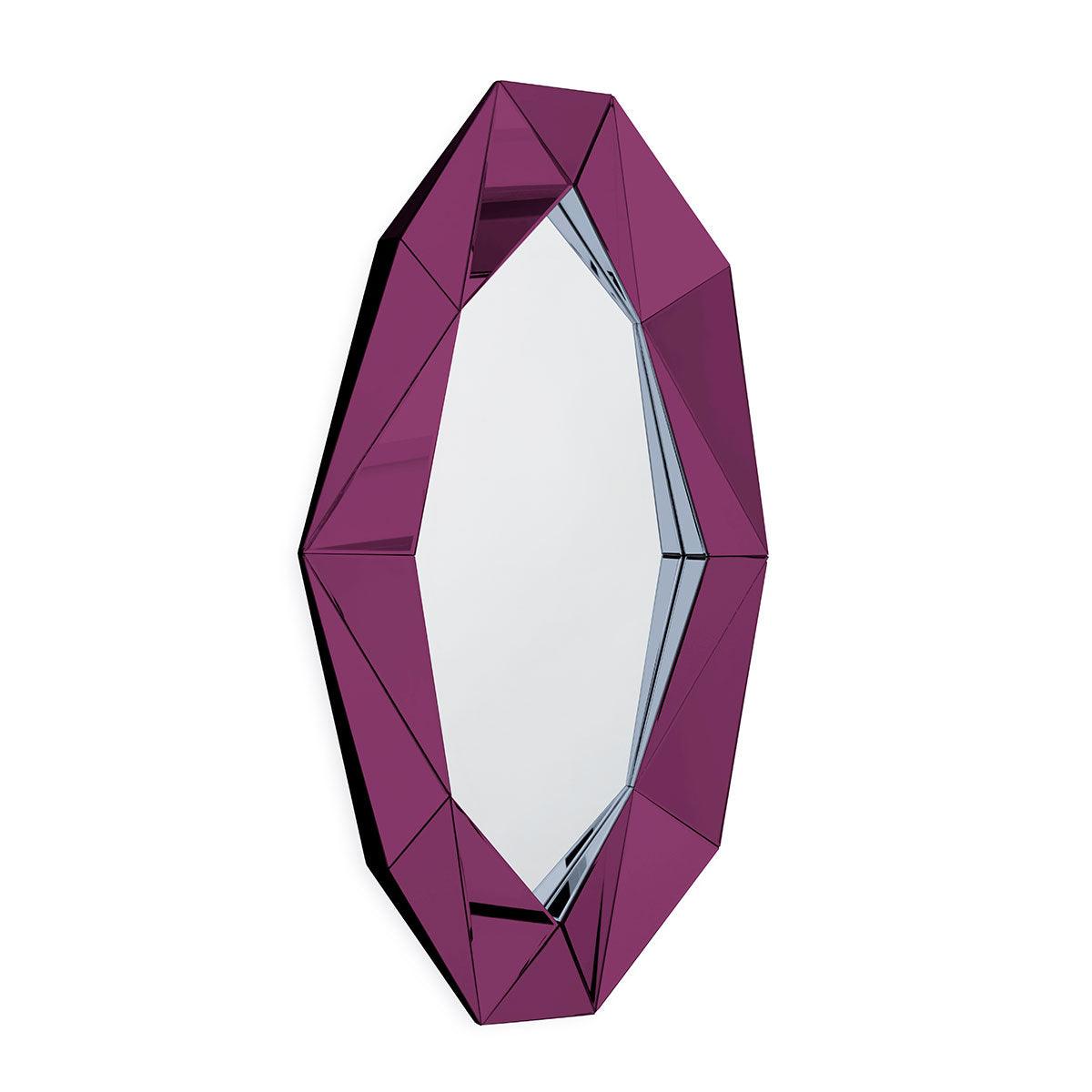 Diamond XL Burgundy Mirror - Reflections Copenhagen