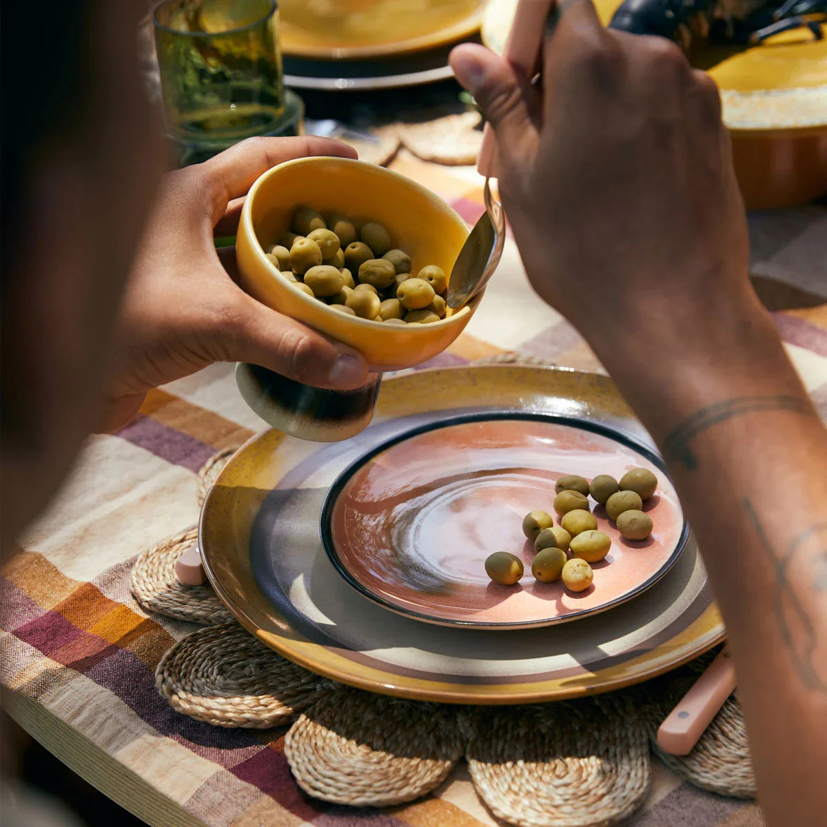 70s Ceramics Plates - HKLIVING