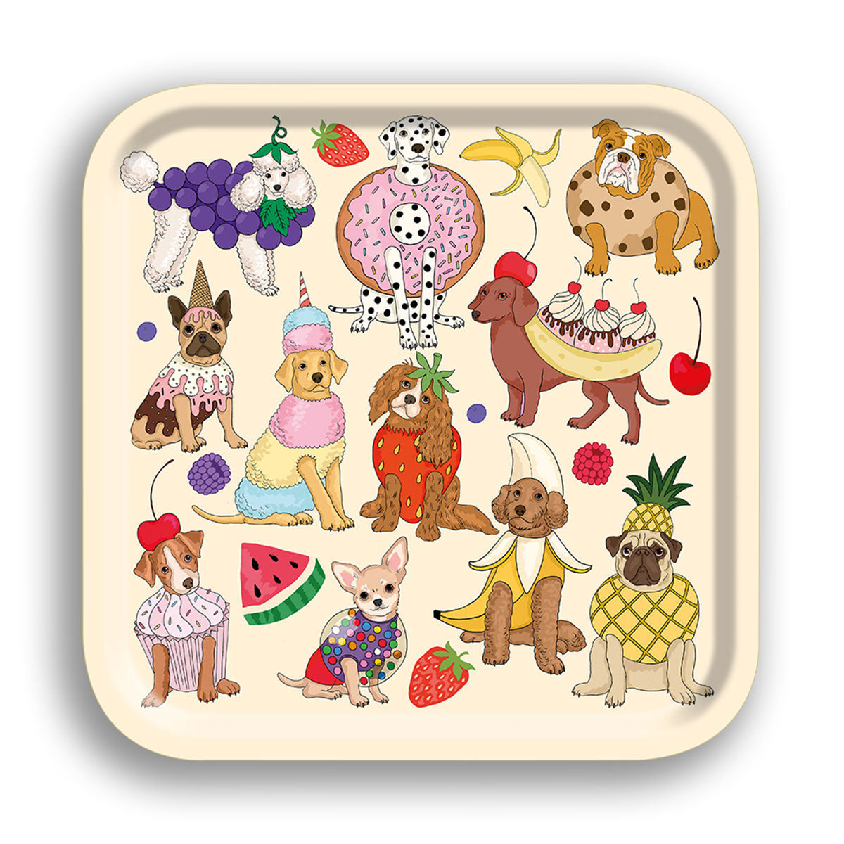 Birch Wood Square Tray - Avenida Home