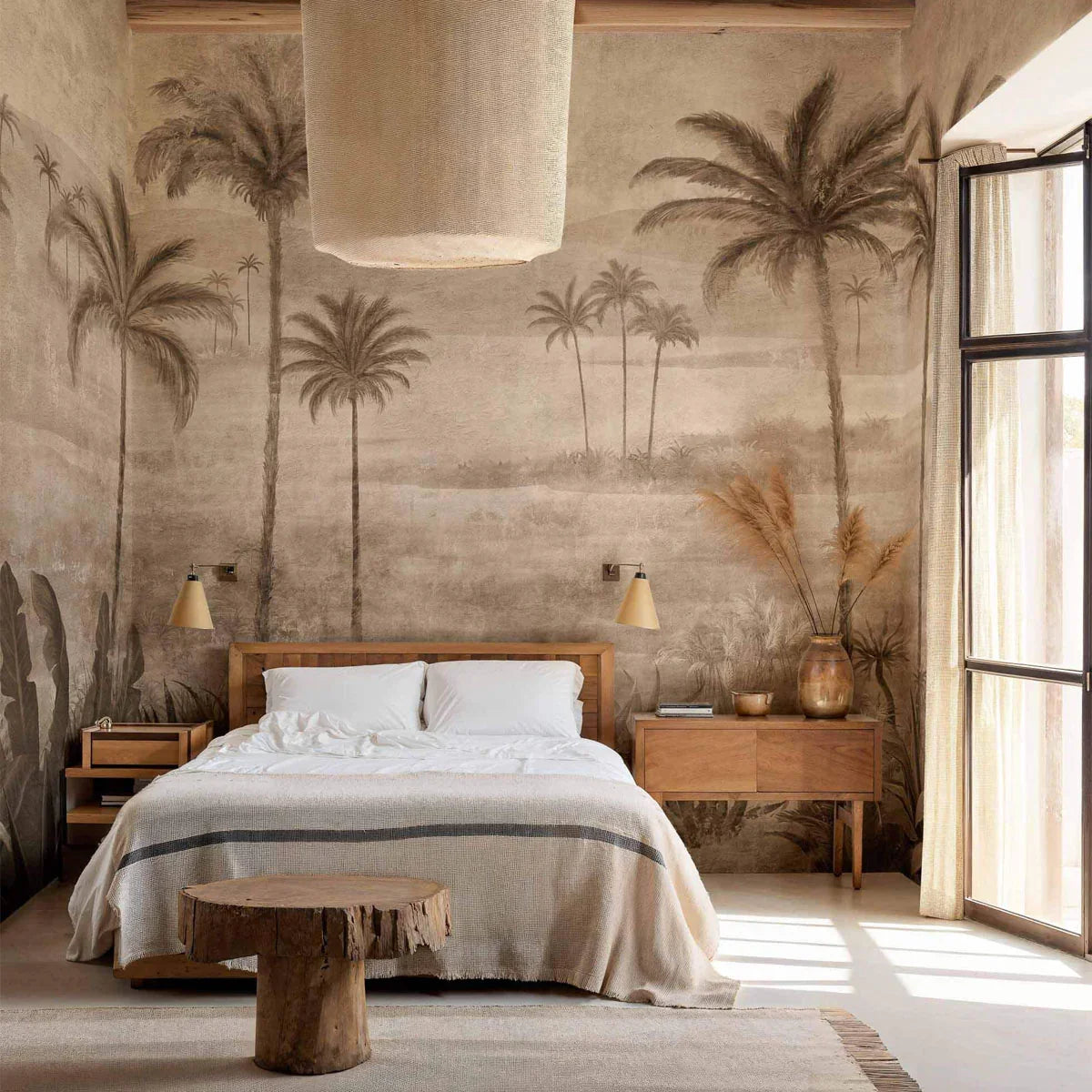Draa Palms Mural Wallpaper - Coordonne