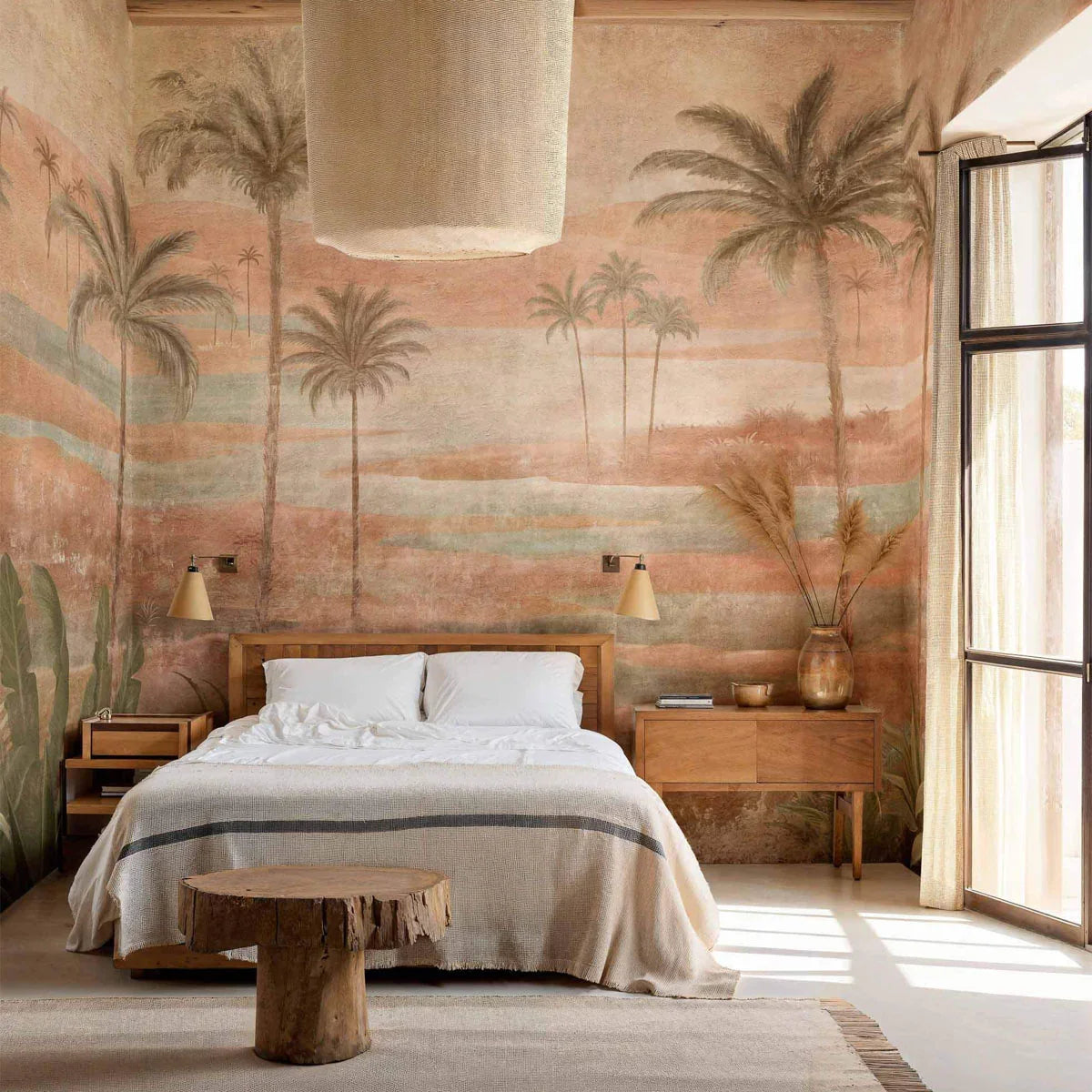 Draa Palms Mural Wallpaper - Coordonne