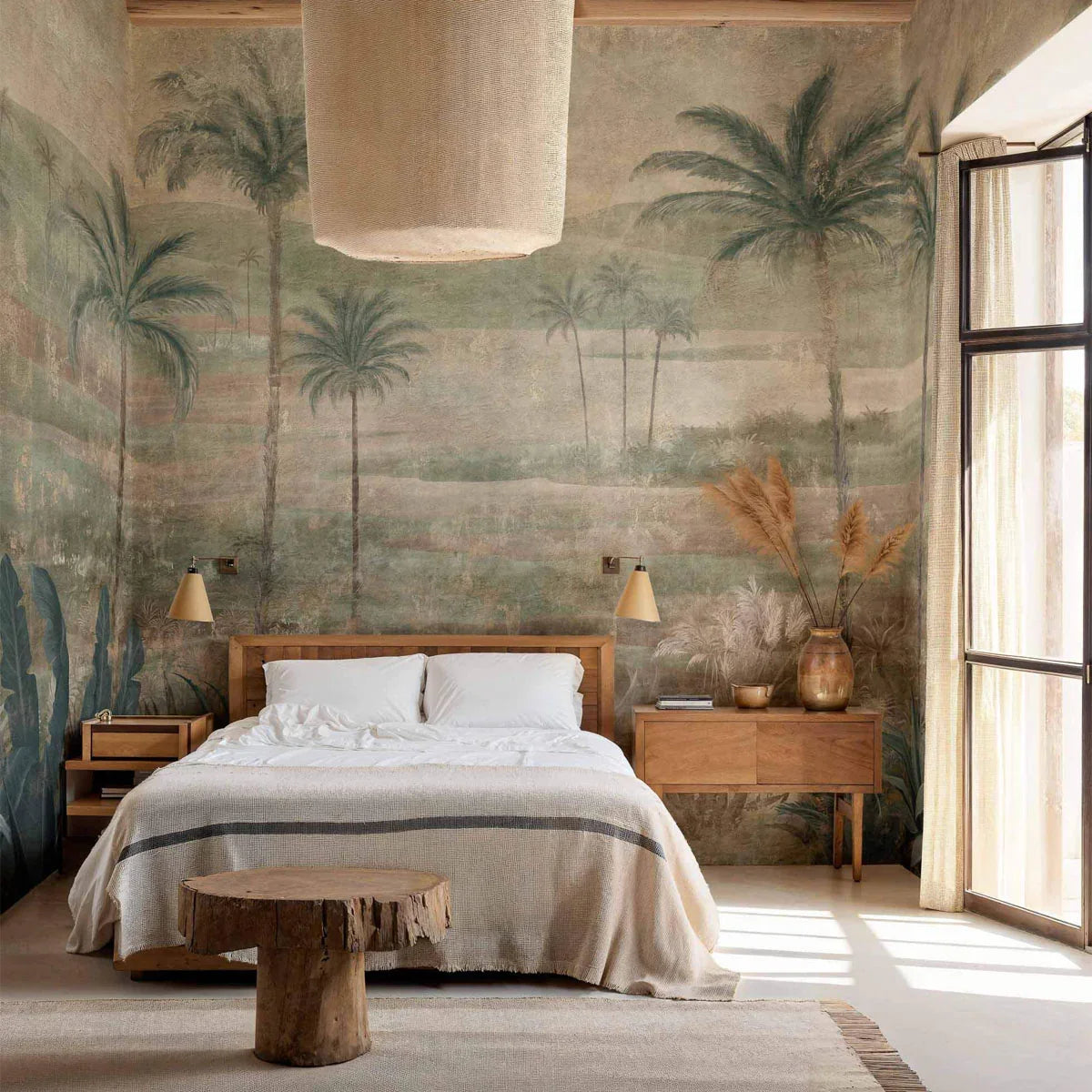 Draa Palms Mural Wallpaper - Coordonne