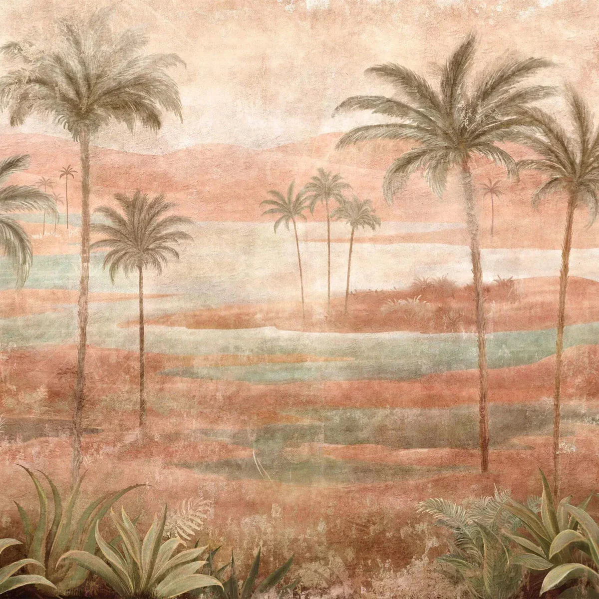 Draa Palms Mural Wallpaper - Coordonne