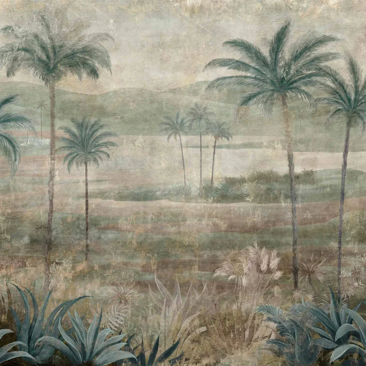 Draa Palms Mural Wallpaper - Coordonne