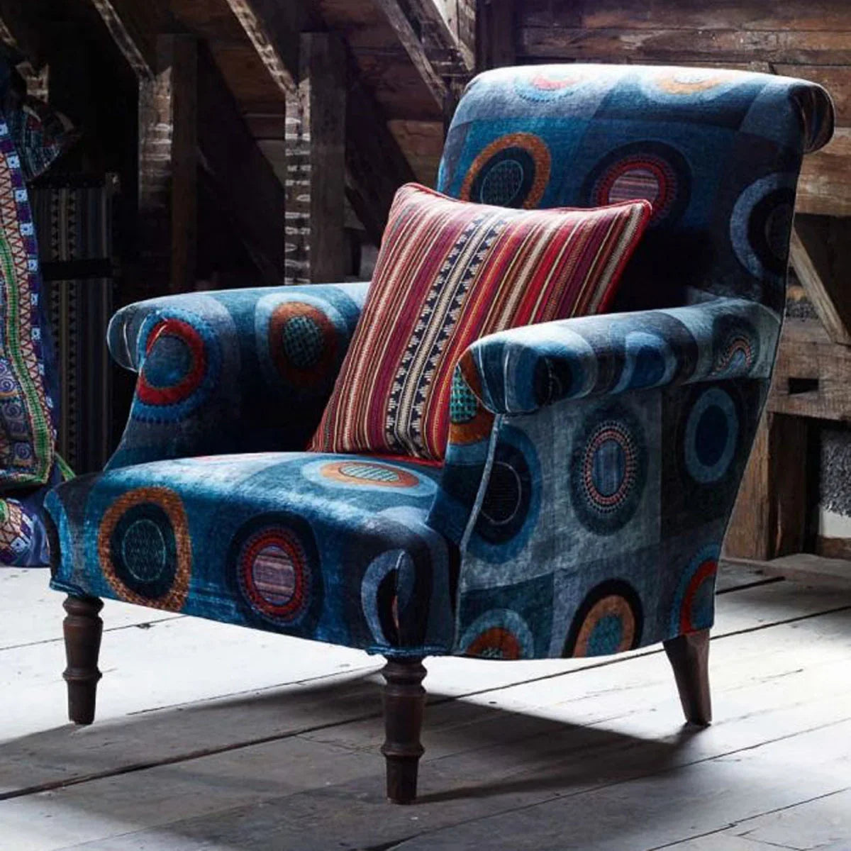 Dress Circle Velvet Fabric - Mulberry Home