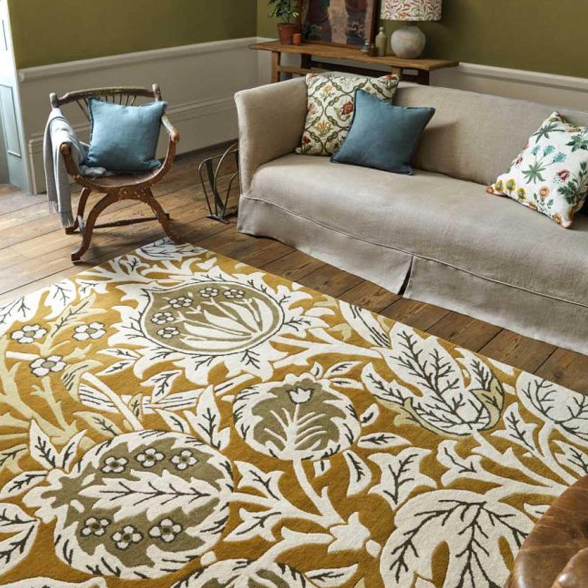 Morris &amp; Co &#39;Elmcote - Gold&#39; Rug