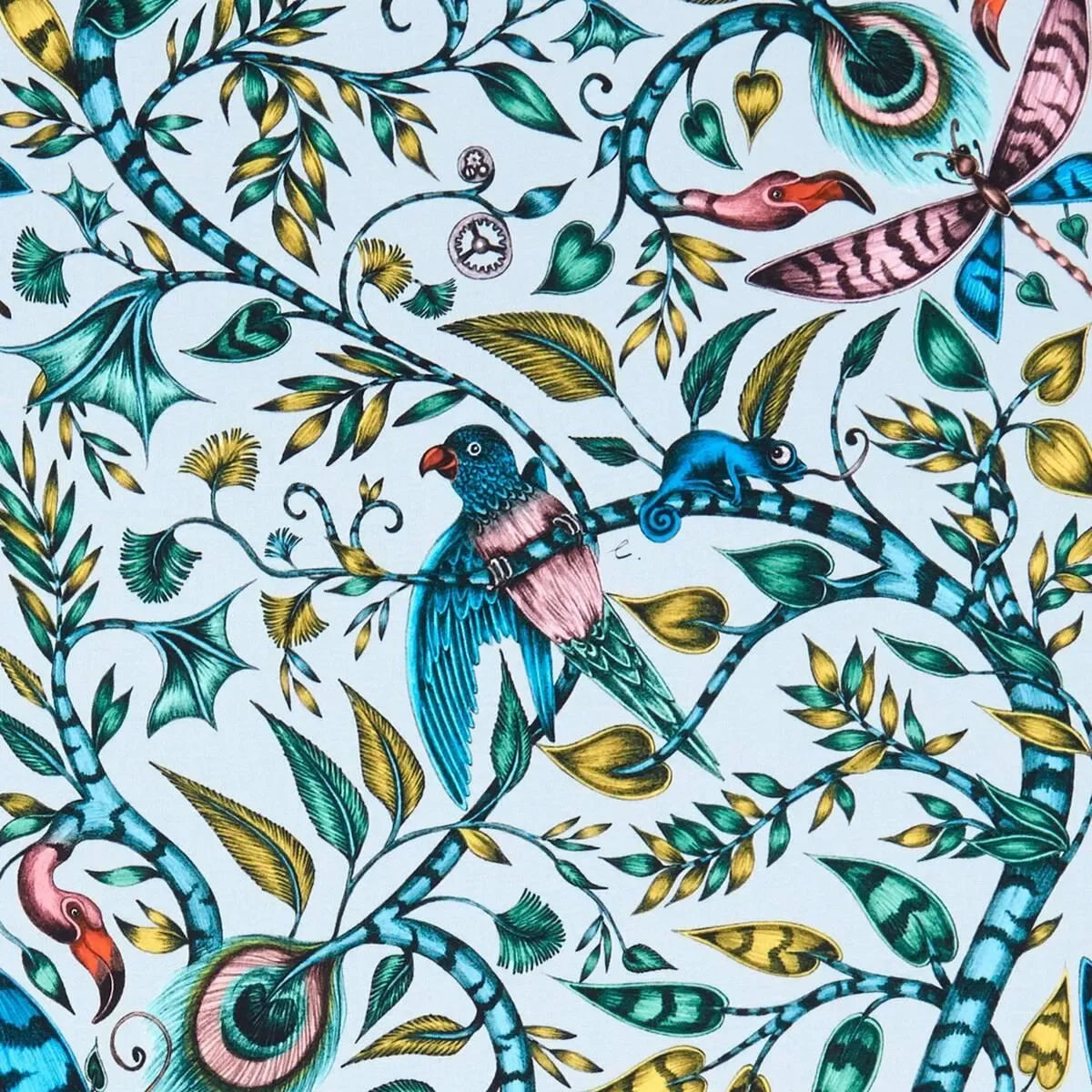 Clarke & Clarke X Emma Shipley 'Rousseau - Eggshell' Fabric ...