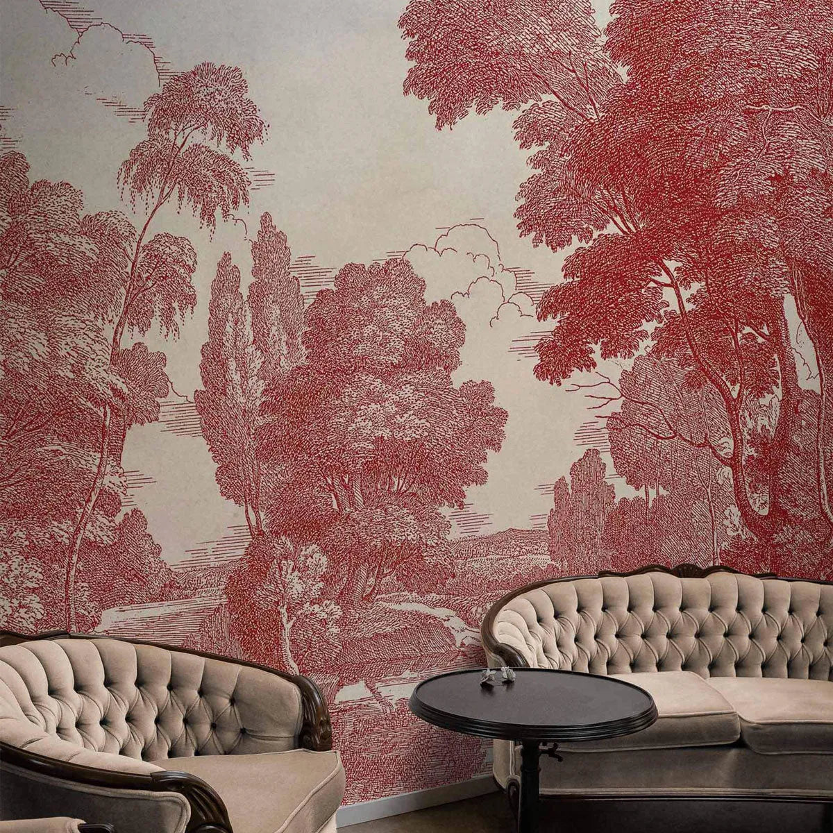 Engraving Mural Wallpaper - Coordonne