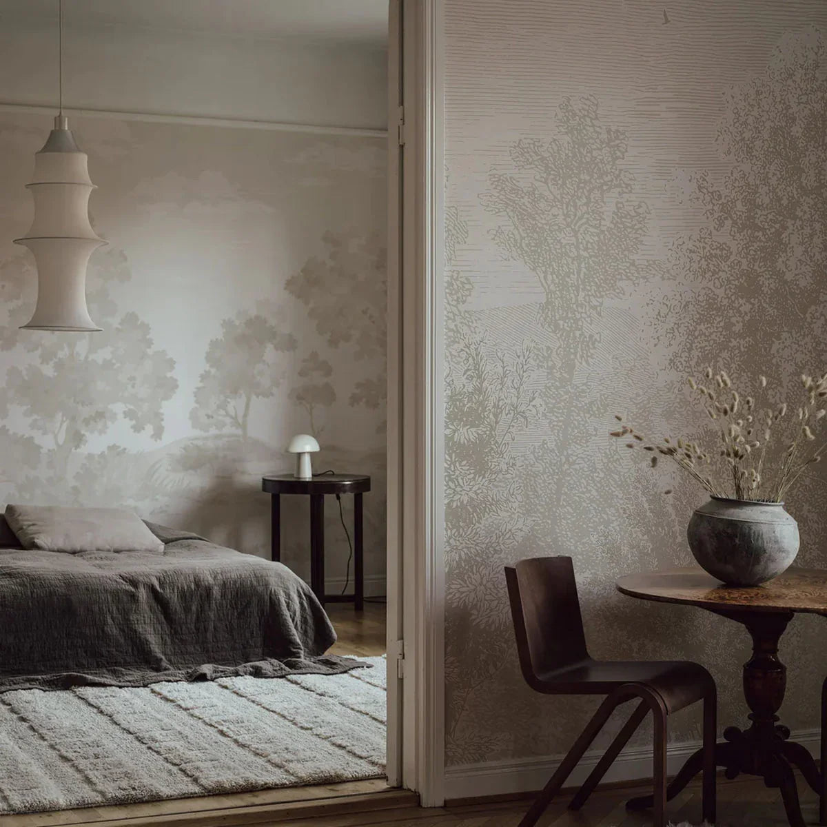 Etched Landscape Wallpaper - Borastapeter