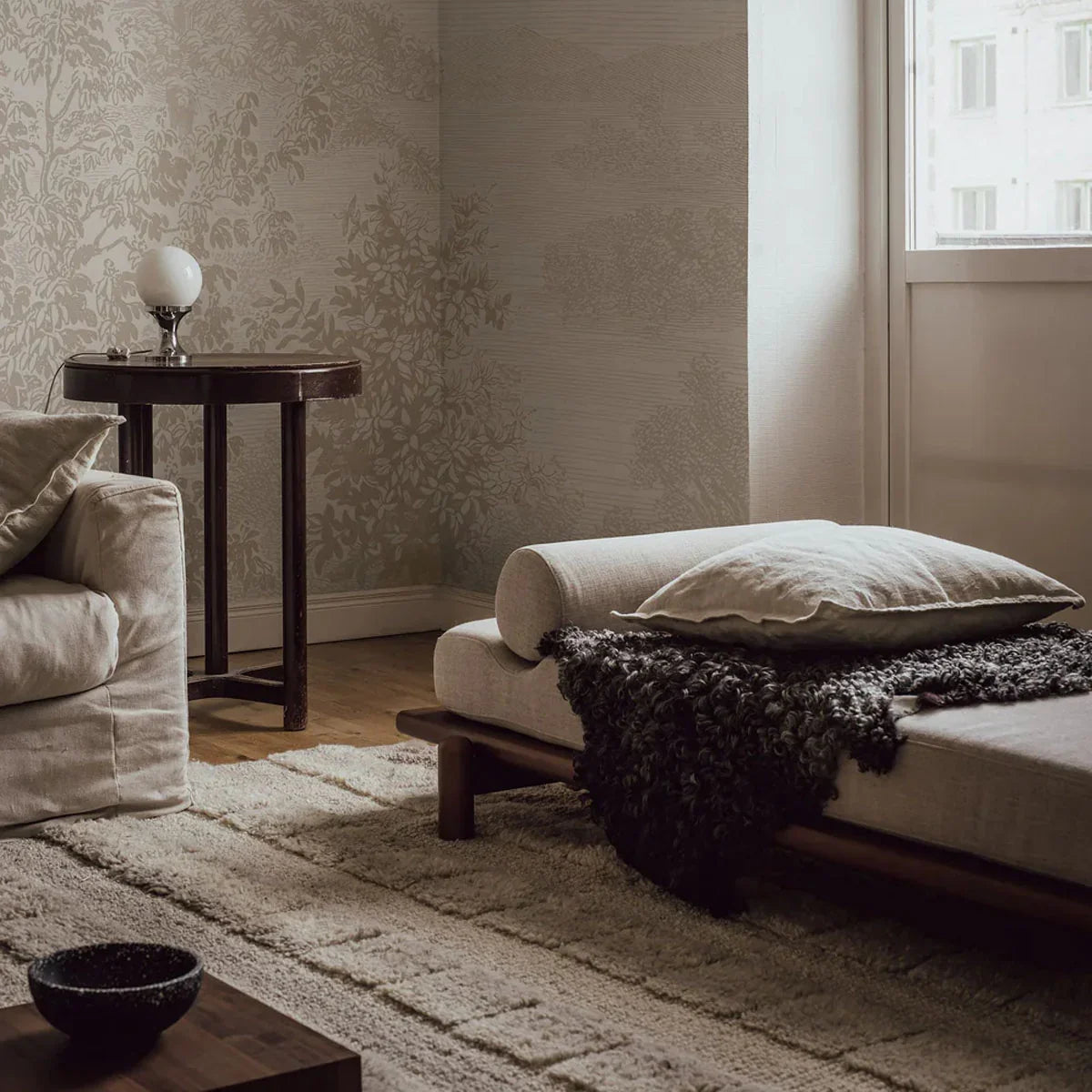 Etched Landscape Wallpaper - Borastapeter