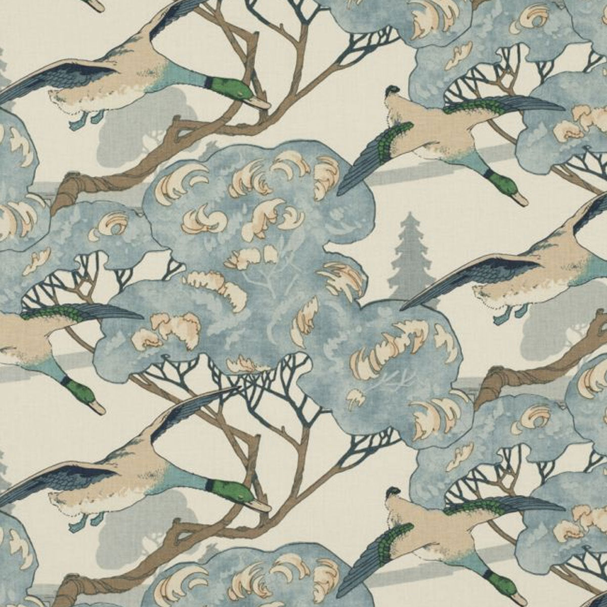 Mulberry Home Flying Ducks Fabric