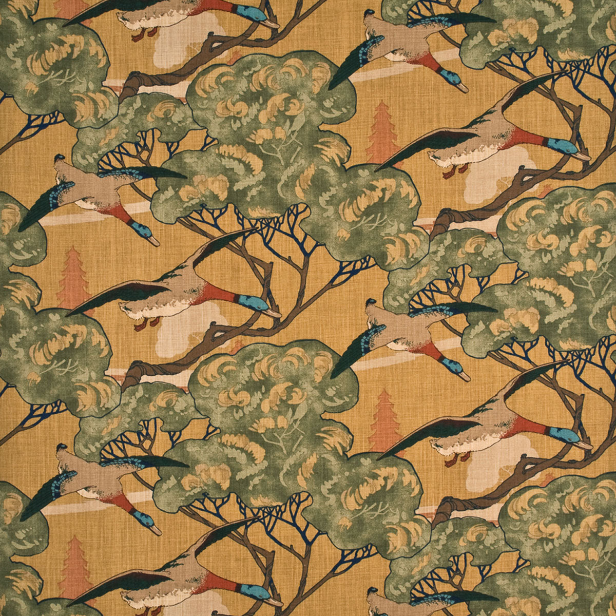 Mulberry Home Flying Ducks Fabric