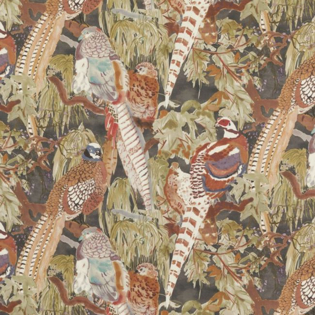 Mulberry Home Game Birds Fabric