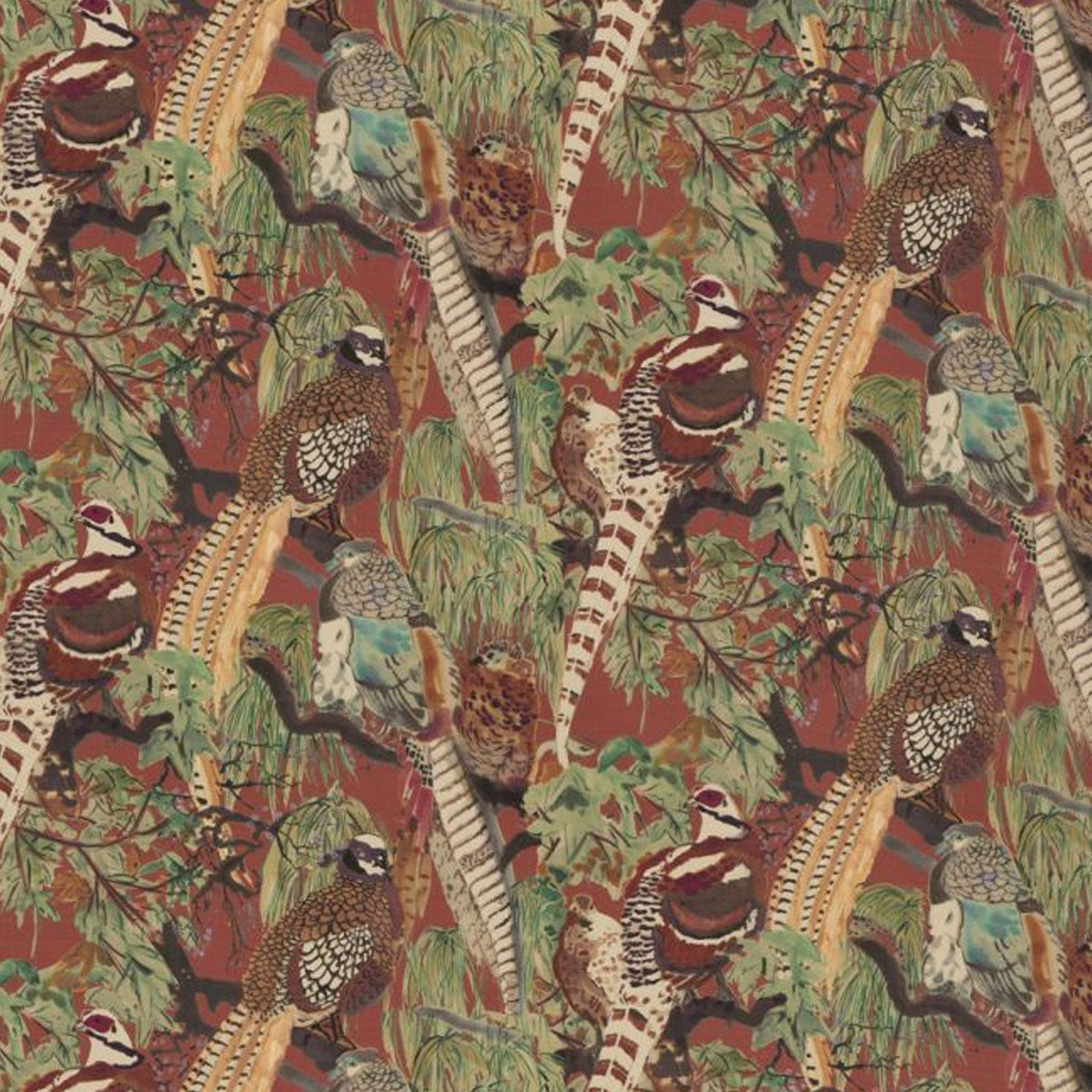 Mulberry Home Game Birds Fabric