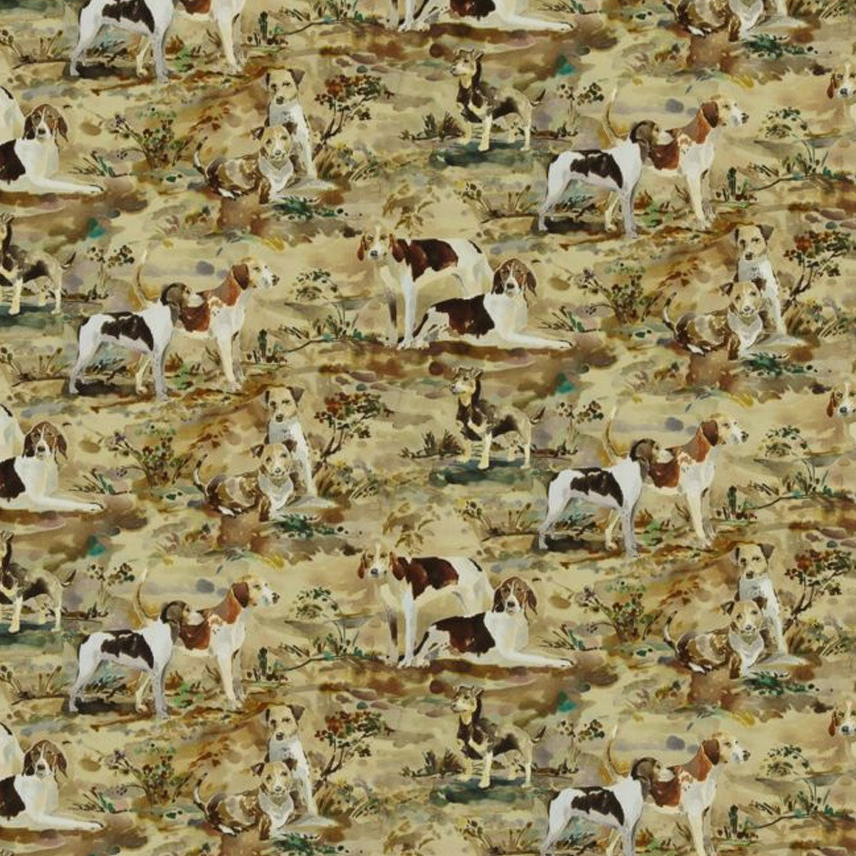 Mulberry Home Mulberry Hounds Velvet Fabric