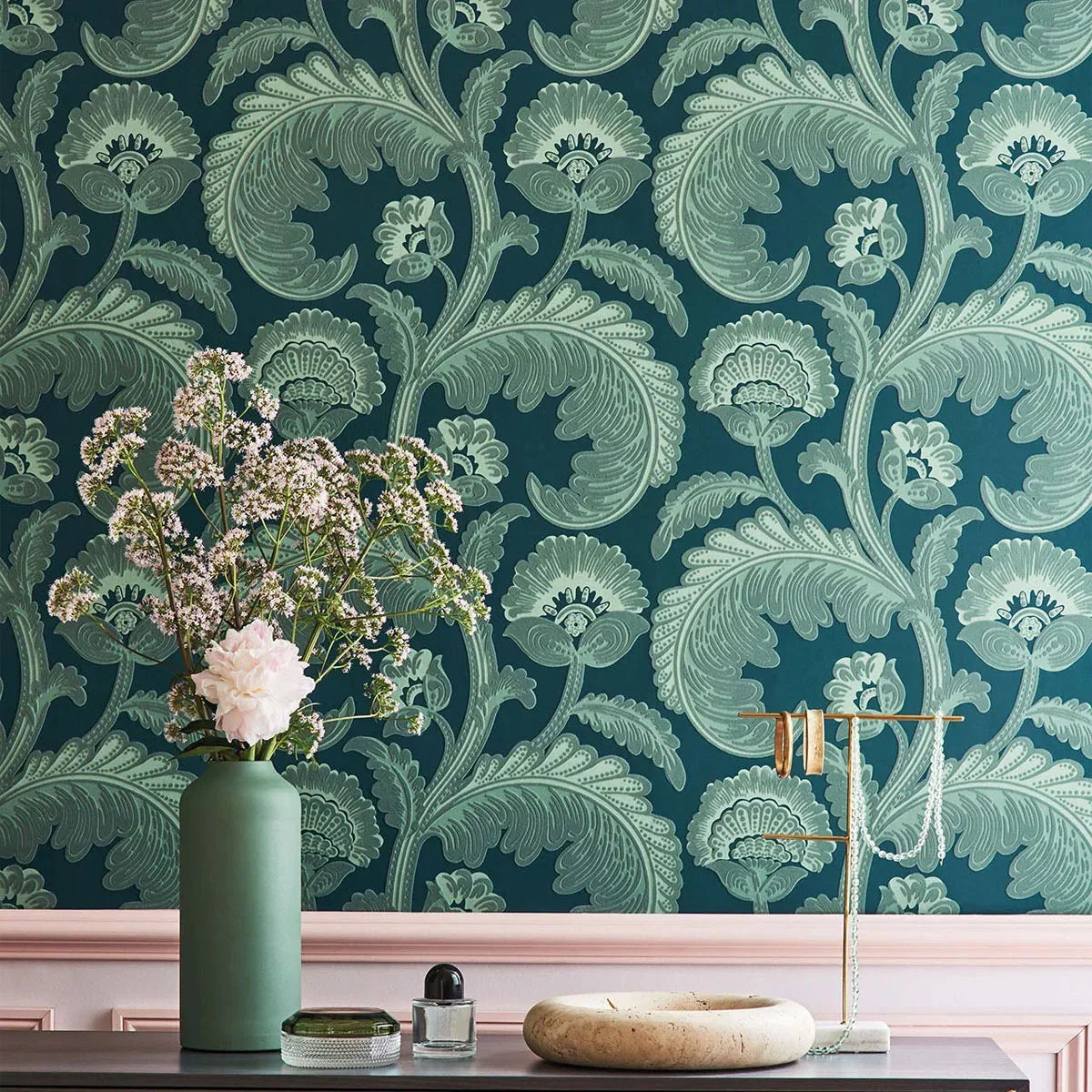 Fanfare Flock Wallpaper - Cole & Son