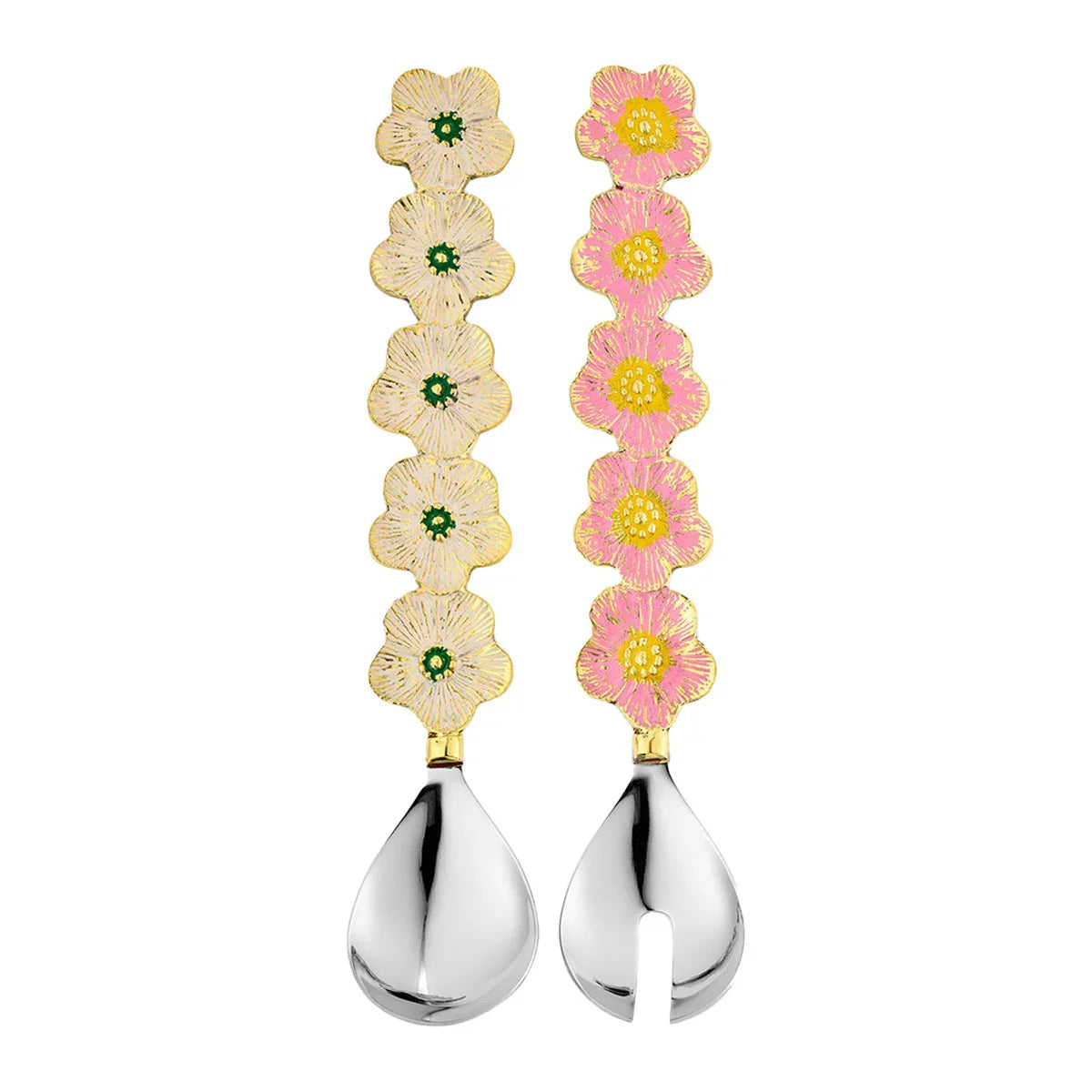 Faye Flower Salad Server Set in Giftbox - Doing Goods
