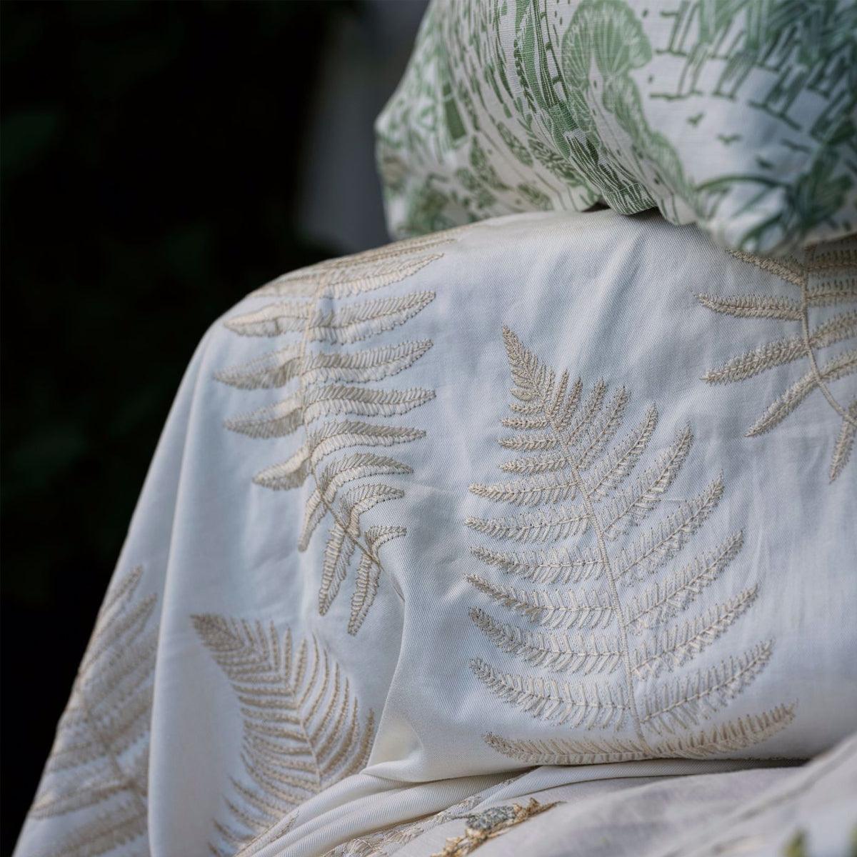 Sanderson Fern Embroidery Fabric