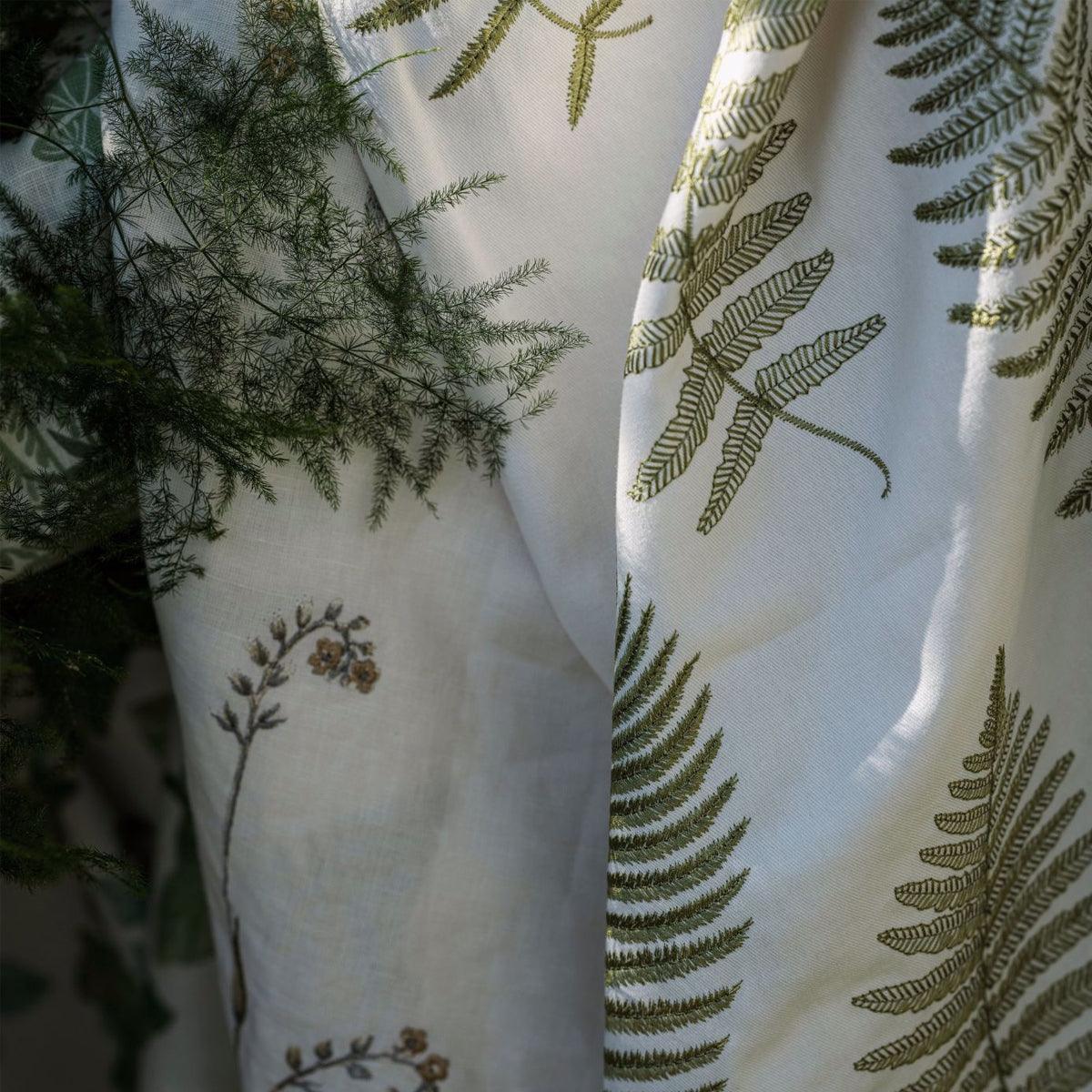 Sanderson Fern Embroidery Fabric