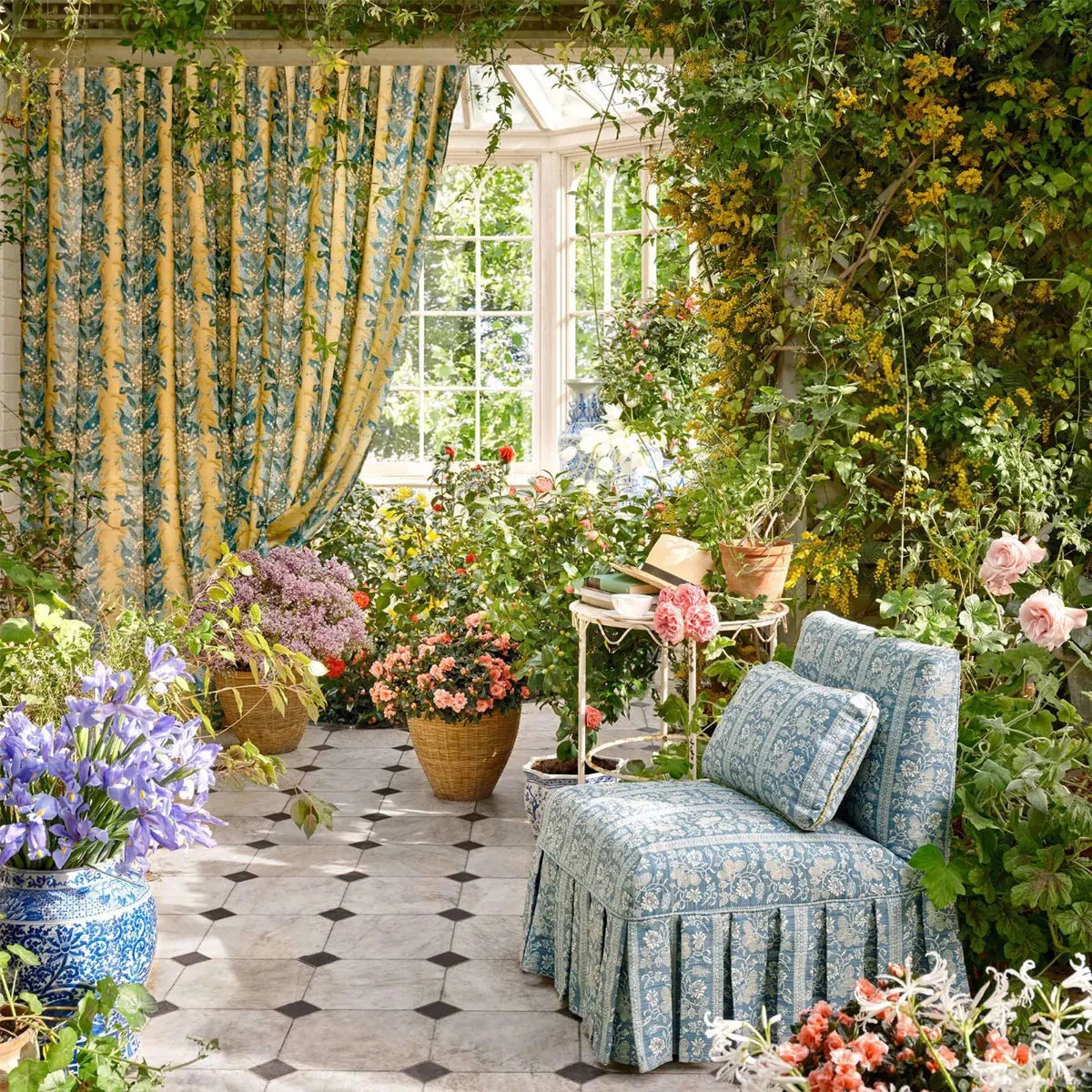 Filigree Bellagio Stripe Indoor Outdoor Fabric - Zoffany X Michael S. Smith