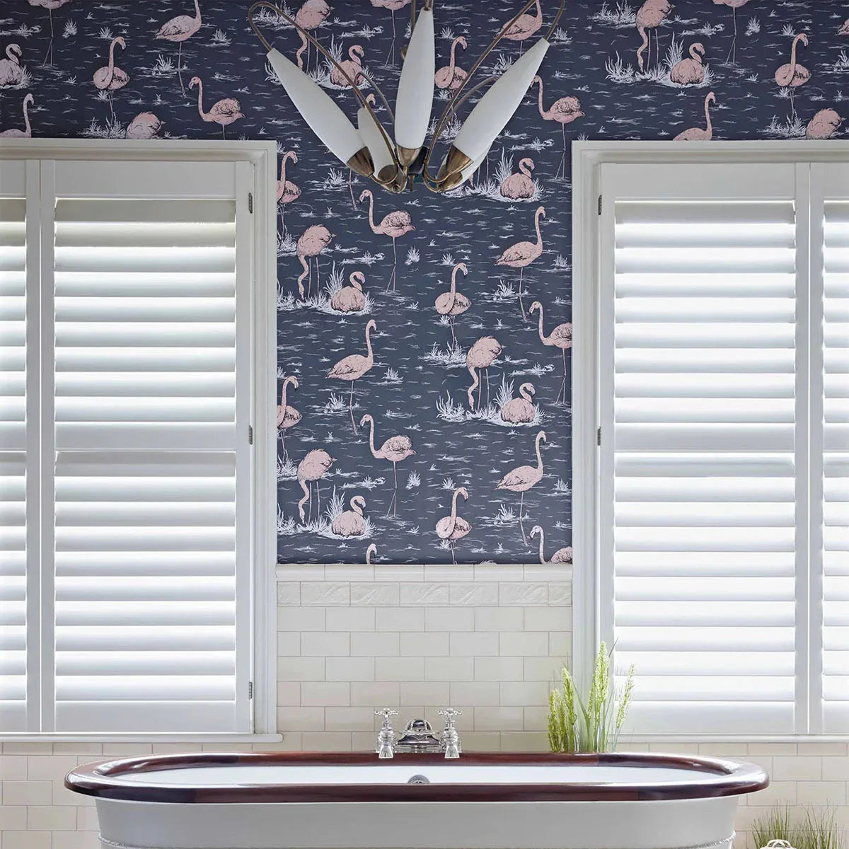 Flamingos Icons Wallpaper - Cole & Son