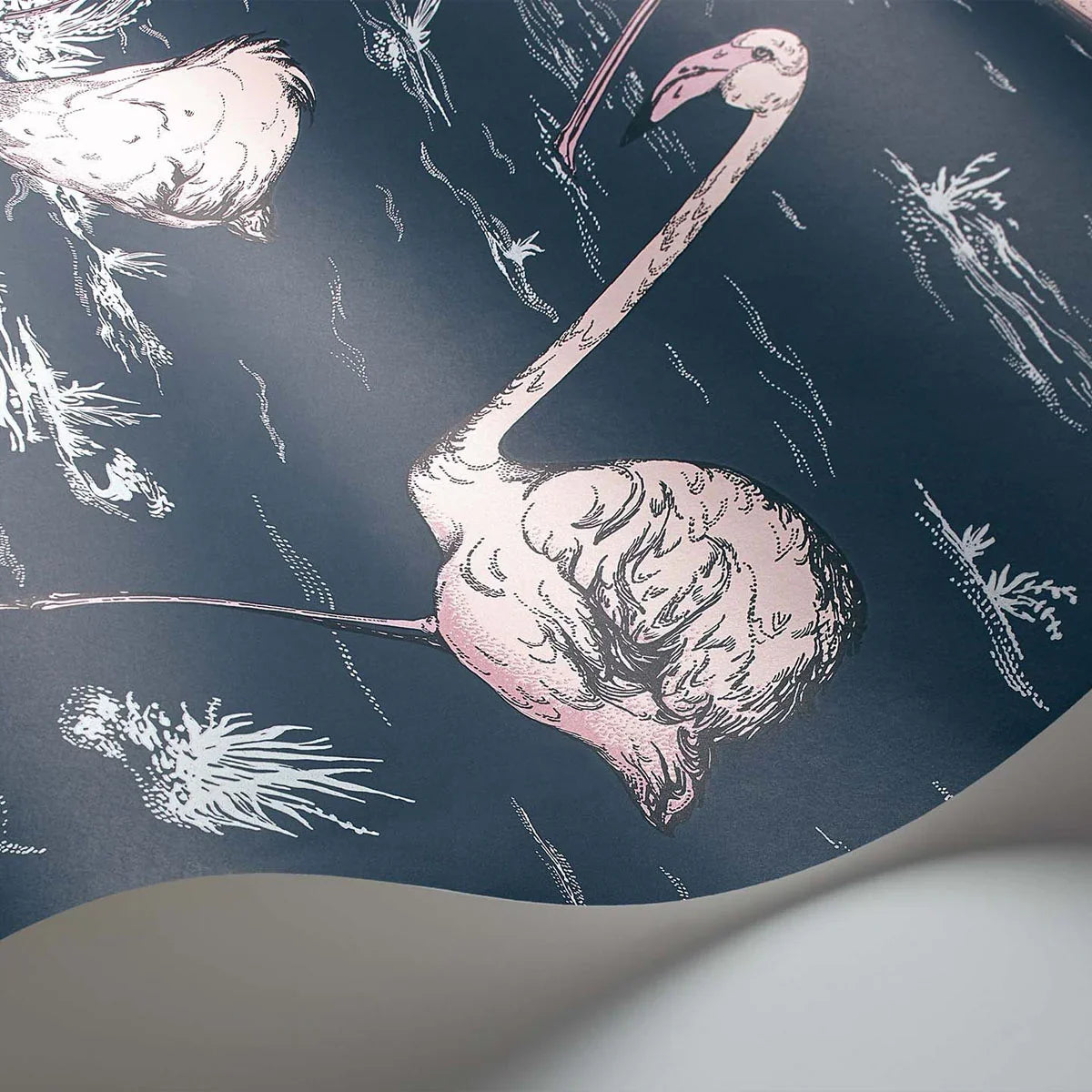 Flamingos Icons Wallpaper - Cole & Son