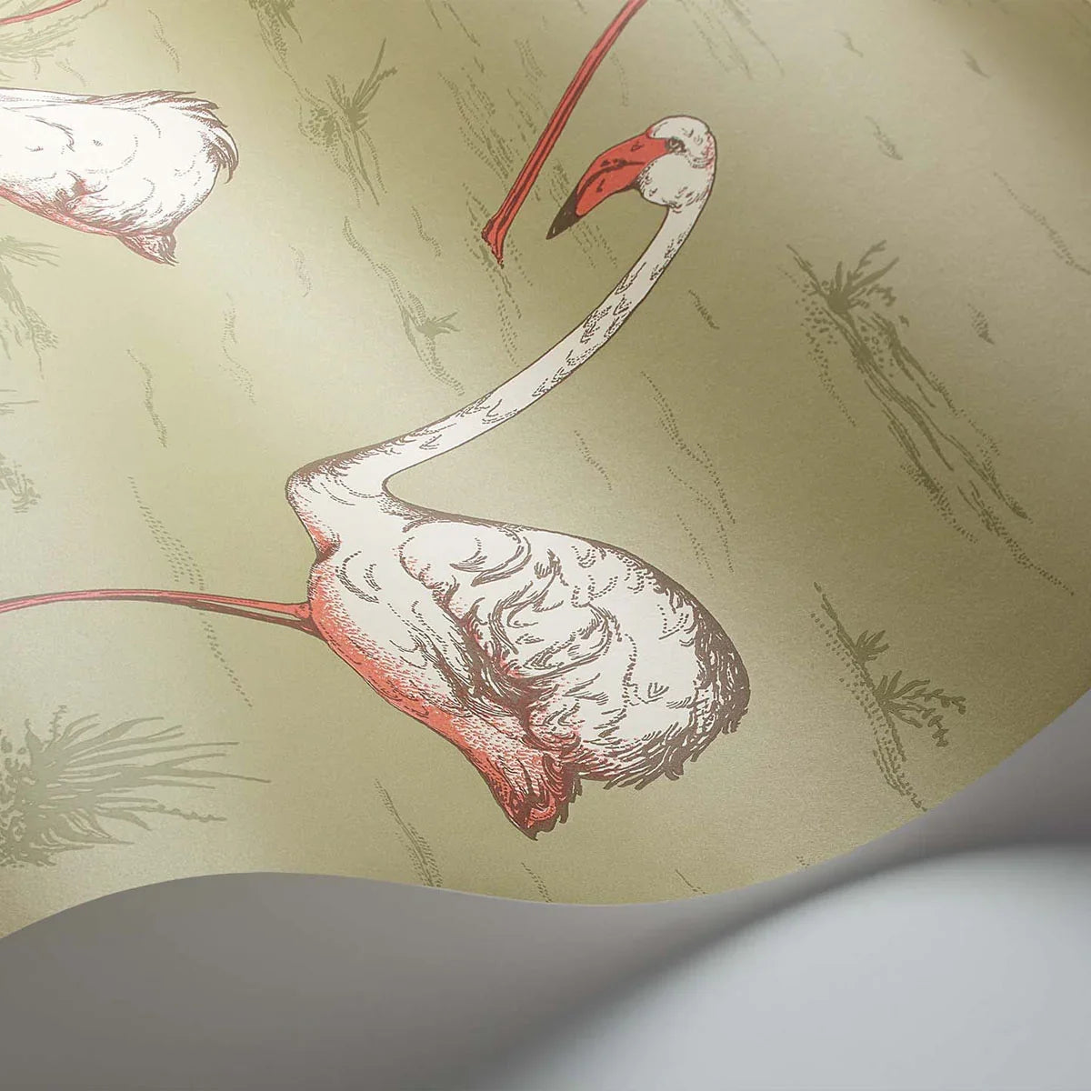 Flamingos Icons Wallpaper - Cole & Son