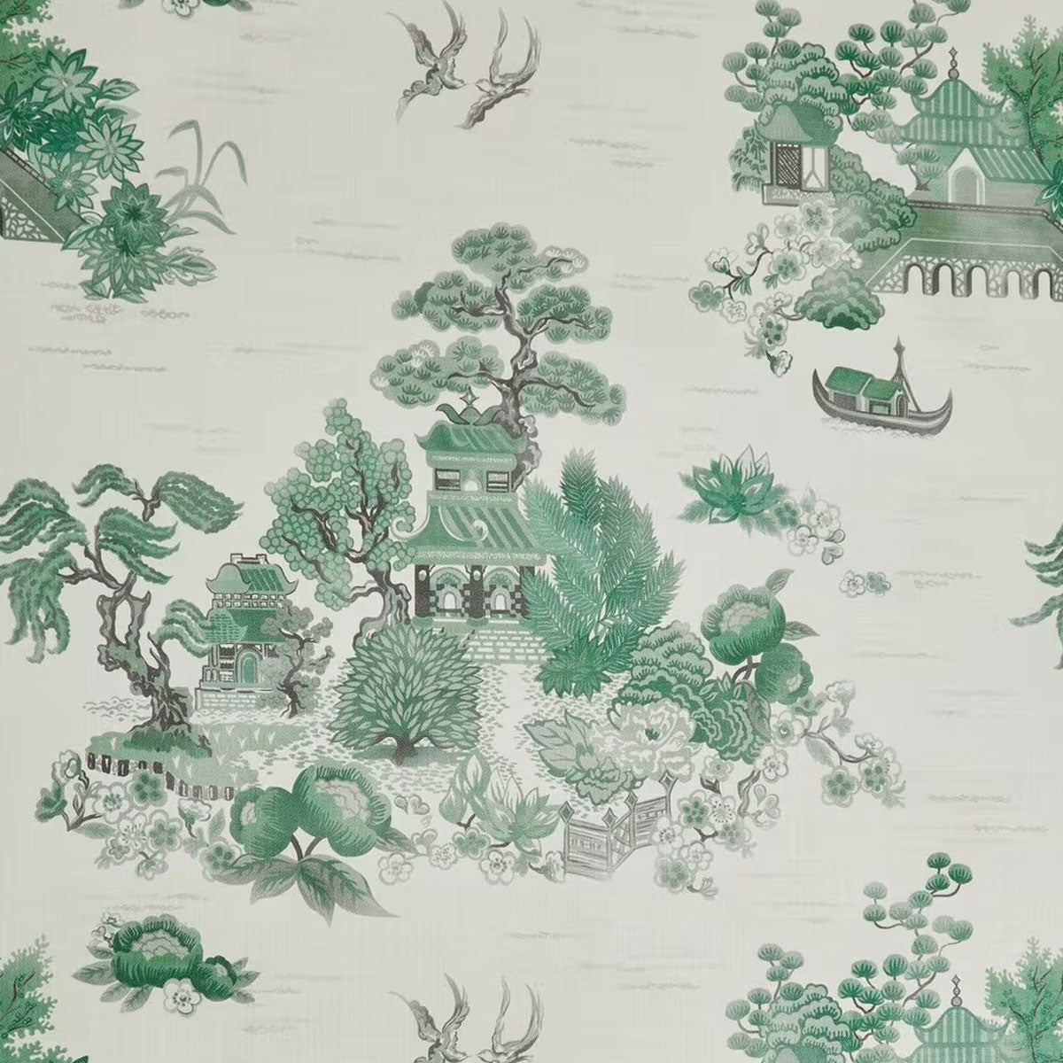 Floating Palace Linen Wallpaper - Liberty