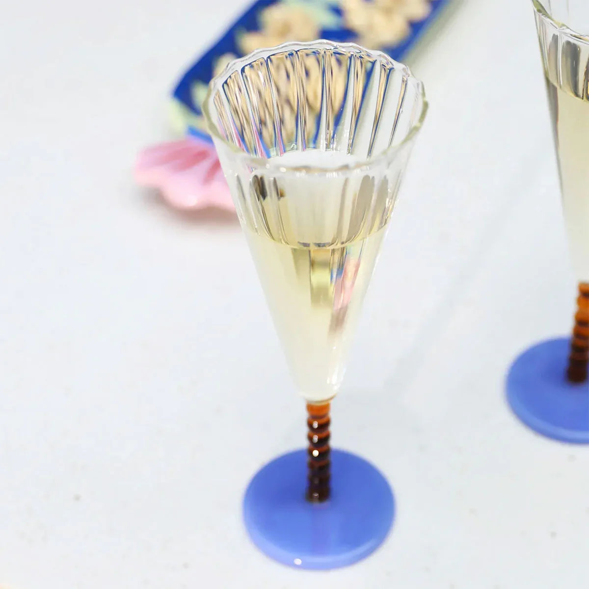 Flute Perle Amber Set Of 2 - &Klevering