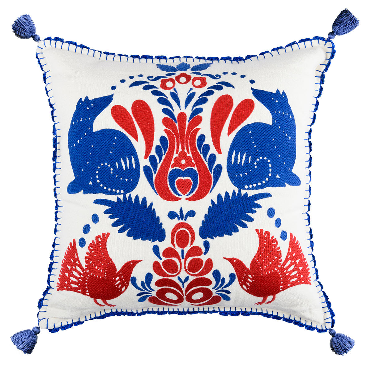 Folk Embroidery Cushion - Mind The Gap