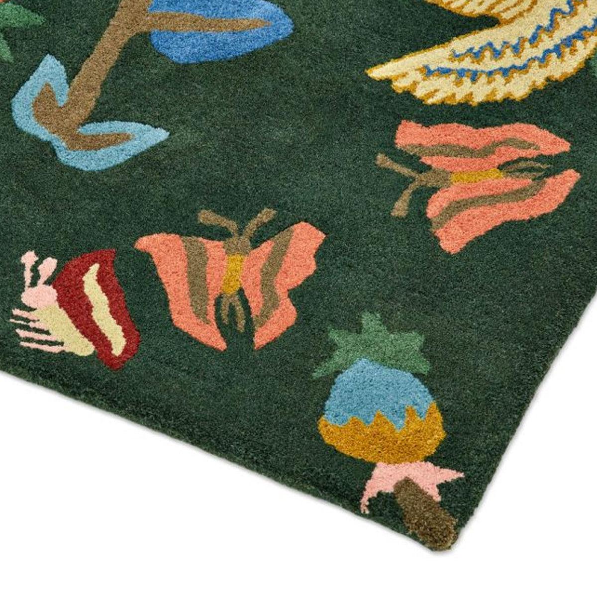 Sanderson &#39;Forest Of Dean - Forest Green&#39; Rug