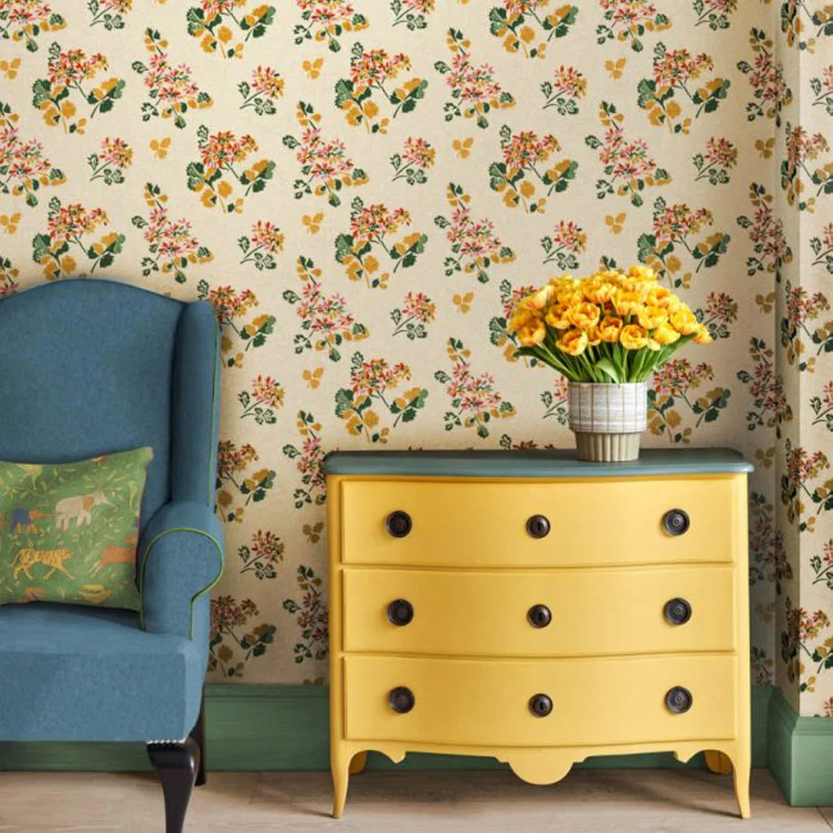 Forest Flower Wallpaper - GP&J Baker X Kit Kemp